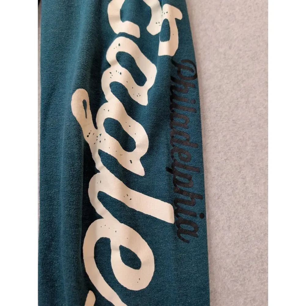 NFL Philadelphia Eagles Womens Jogger Sweatpants SMALL Midnight Green Lounge